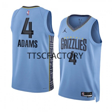 Maillot Basket Memphis Grizzlies Steven Adams 4 Jordan 2022-23 Statement Edition Bleu Swingman - Homme